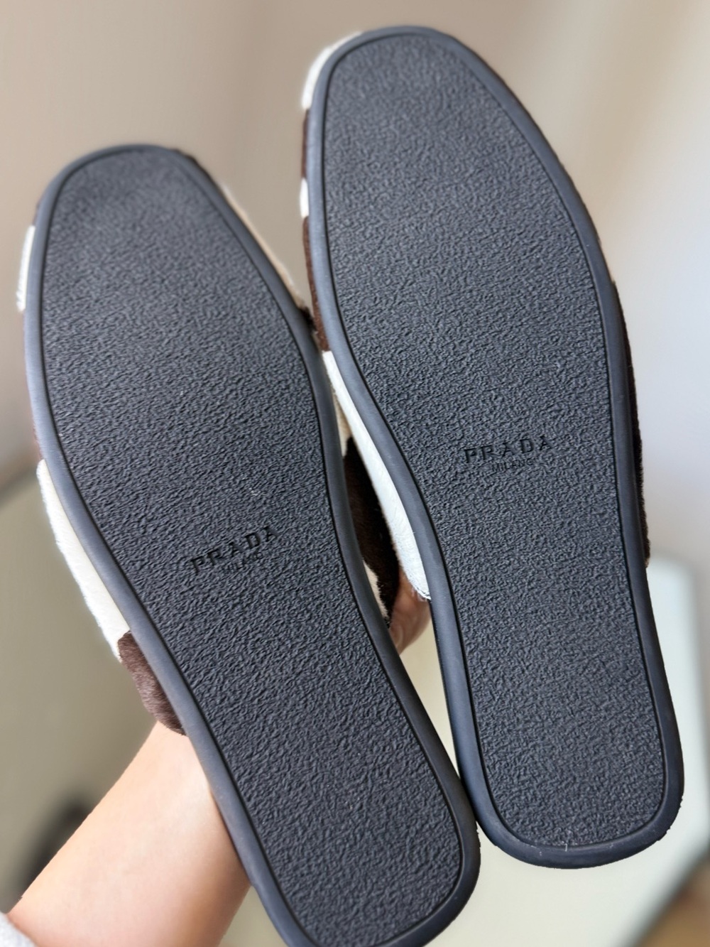 New Prada Calf hair mules 39.5 $1,220 - Picture 9 of 10